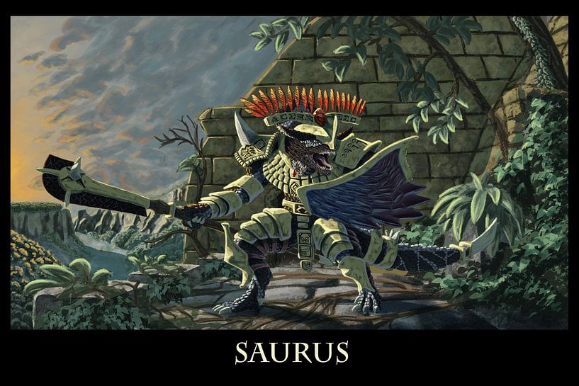 Saurus Warrior by Anouschka Hendriks