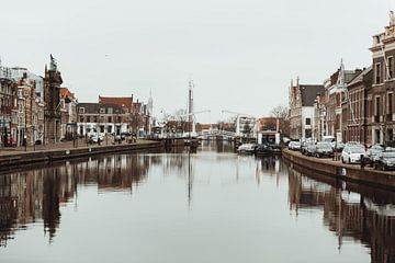 Het Spaarne Haarlem | Fine art foto print | Nederland, Europa van Sanne Dost