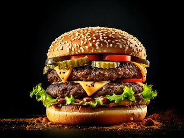 Burger foodie sur PixelPrestige