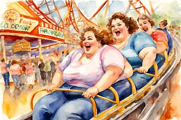 Cosy ladies on the rollercoaster by De gezellige Dames