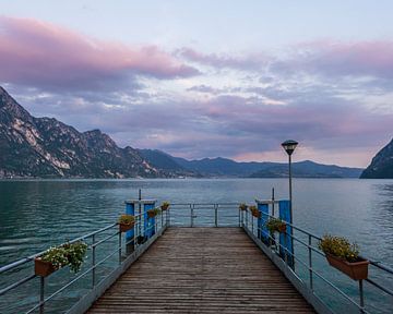 Lago d'Iseo, Italië van Luc van der Krabben