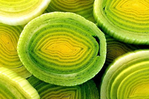 Frische reife gehackter Lauch