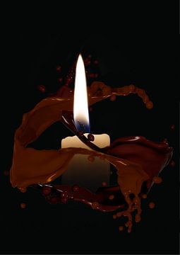 Kerze in Schokolade Golf von Harry Stok