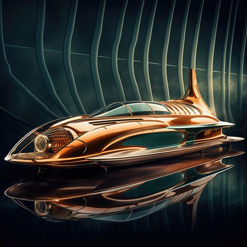 Outdoor space modern spaceship