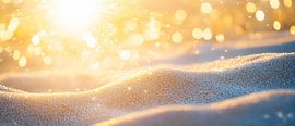 Glinsterend zand in het zonlicht van Poster Art Shop