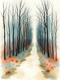 Verwunschener Winterwaldpfad