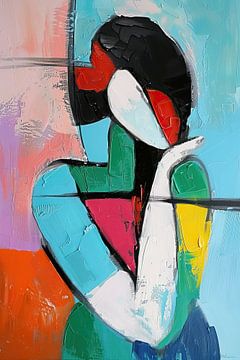 Woman With Colour by Eye catching paintings