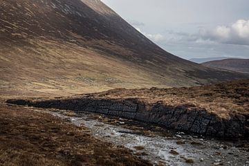 Excavated peat bogs on Achill island by Bo Scheeringa Photography