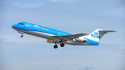 Luchtvaartgeschiedenis: een Fokker 70 van de KLM.