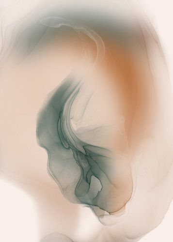 Aquarelle abstraite dans les tons de la terre