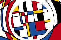Piet Mondrian Art abstrakt van Marion Tenbergen thumbnail