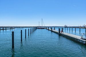 Segelboot im  Hafen Sassnitz