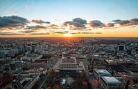 Zonsondergang over Berlijn vanaf de TV-toren van Leo Schindzielorz thumbnail