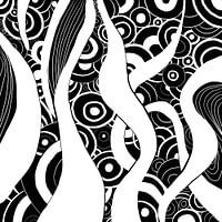 Zwart Wit Zentang - Zendoodle Oceaan