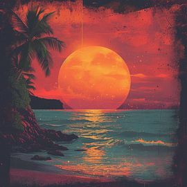 Mond Strand Meer Maritim von Niklas Maximilian