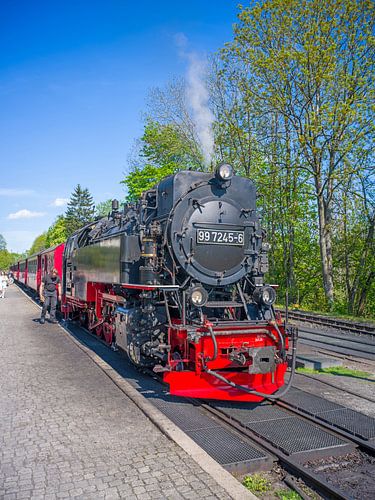 De Brockenbahn in het station Drei Annen Hohne