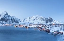 Paysage d'hiver dans les Lofoten sur Charlotte Jalvingh