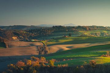 Paysage d'automne à Crete Senesi. Asciano, Toscane sur Stefano Orazzini