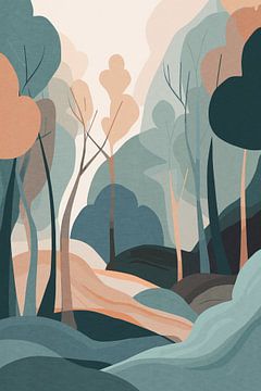 Het bos door de bomen zien van Patterns & Palettes