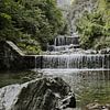 Beautiful waterfalls in Domaso on Lake Como Italy by Dana Schoenmaker