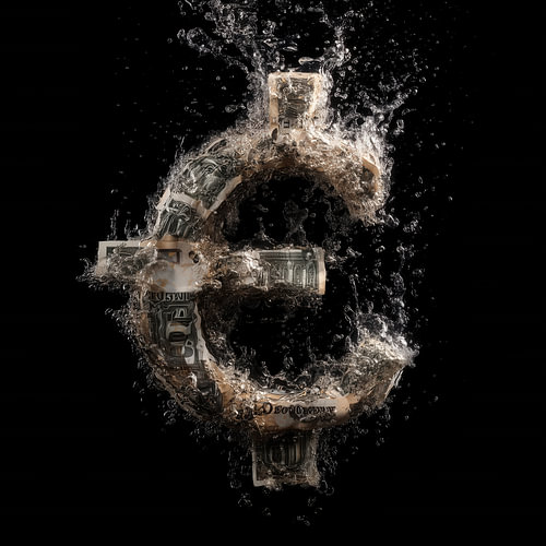 Money like water: euros in dollar notes