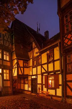 Oude stad, Quedlinburg; Harz gebergte, Saksen-Anhalt van Torsten Krüger