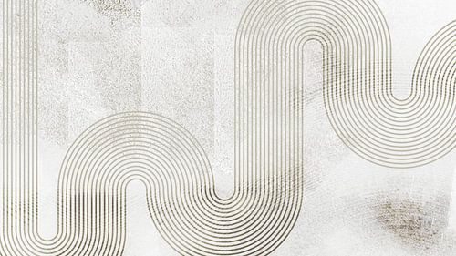 Scandinavië Abstract Geometrisch Organisch van Mad Dog Art