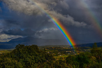 Licht van de regenboog