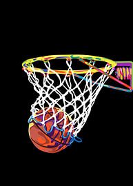 Basketball in pop art