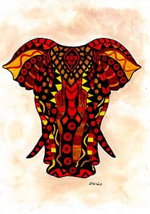 L'éléphant de Mandala sur Sandra Steinke