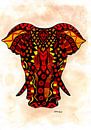 Mandala-olifant van Sandra Steinke thumbnail