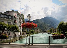 Blue river in Interlaken Switzerland by Yara Terpsma