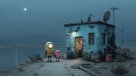 Nachtlandschaft in der Wüste