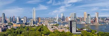 Uniek Rotterdams panorama vanaf de Euromast van Melanie Viola