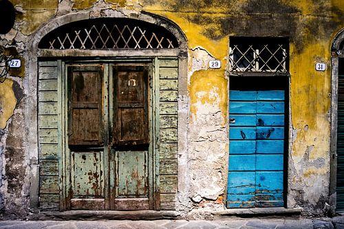 Oude stadsgevel in Lucca