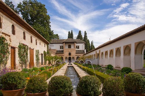 Alhambra - Patio de l'Acequia - 2 sur René Weijers