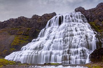 Dynjandi waterval, IJsland van Adelheid Smitt
