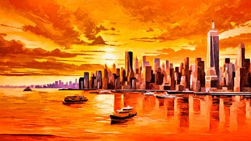 Skyline van New York van Younsi