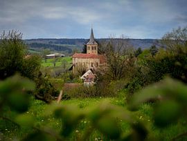 The rolling countryside of Hérisson