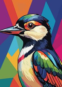 Buntspecht Pop Art