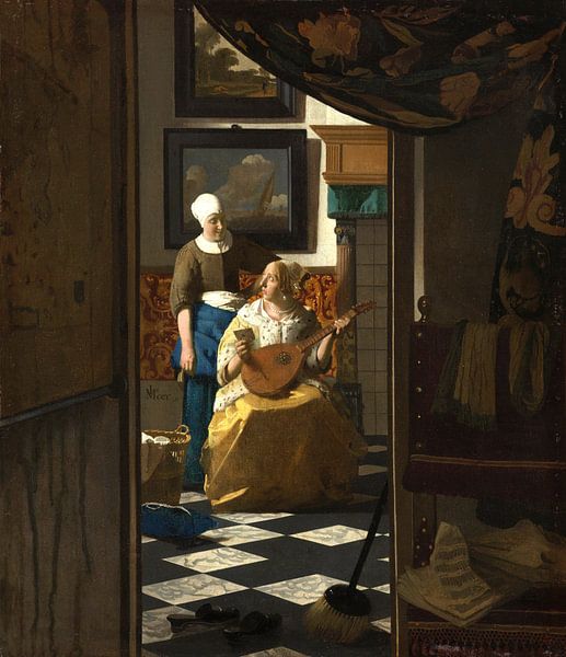 Der Liebesbrief – Johannes Vermeer von 1000 Schilderijen
