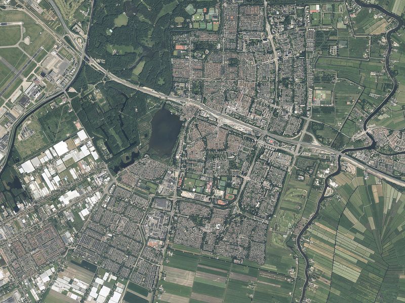 Photo aérienne d'Amstelveen par Maps Are Art
