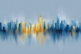 Silhouette abstraite de New York