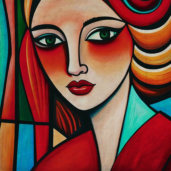 Porträts im expressionistischen Stil Nr.23 von Jan Keteleer
