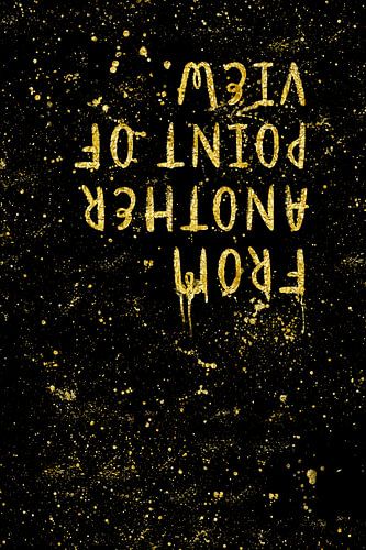 TEXT ART GOLD From another point of view 