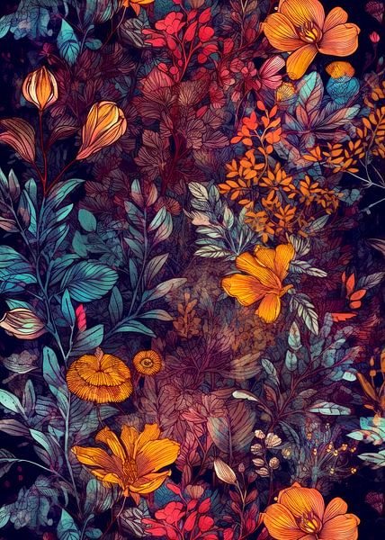 Flowers plant art by JBJart Justyna Jaszke
