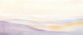 Des collines douces dans une lumière pastel sur Poster Art Shop