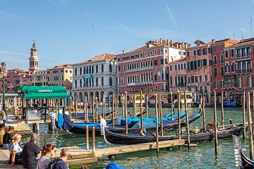 Venetië - Gondels op het Canal Grande