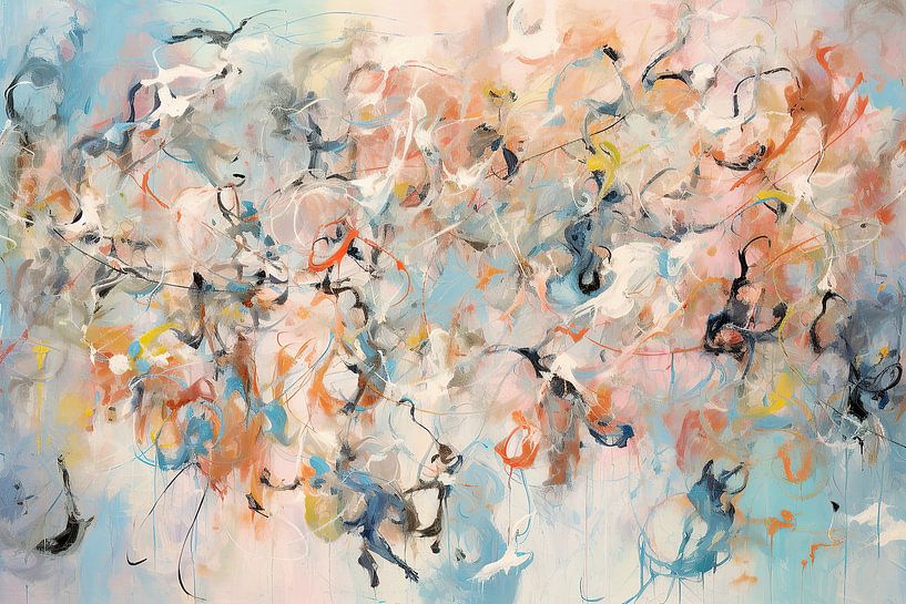 Seals Cycling | Modern Painting by Eye catching paintings