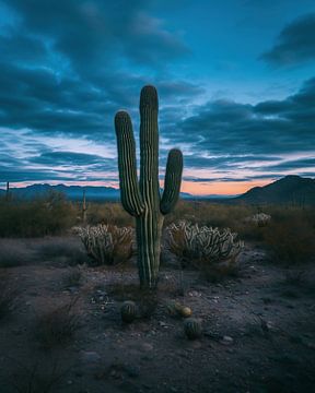 Blauw uur in Arizona van fernlichtsicht